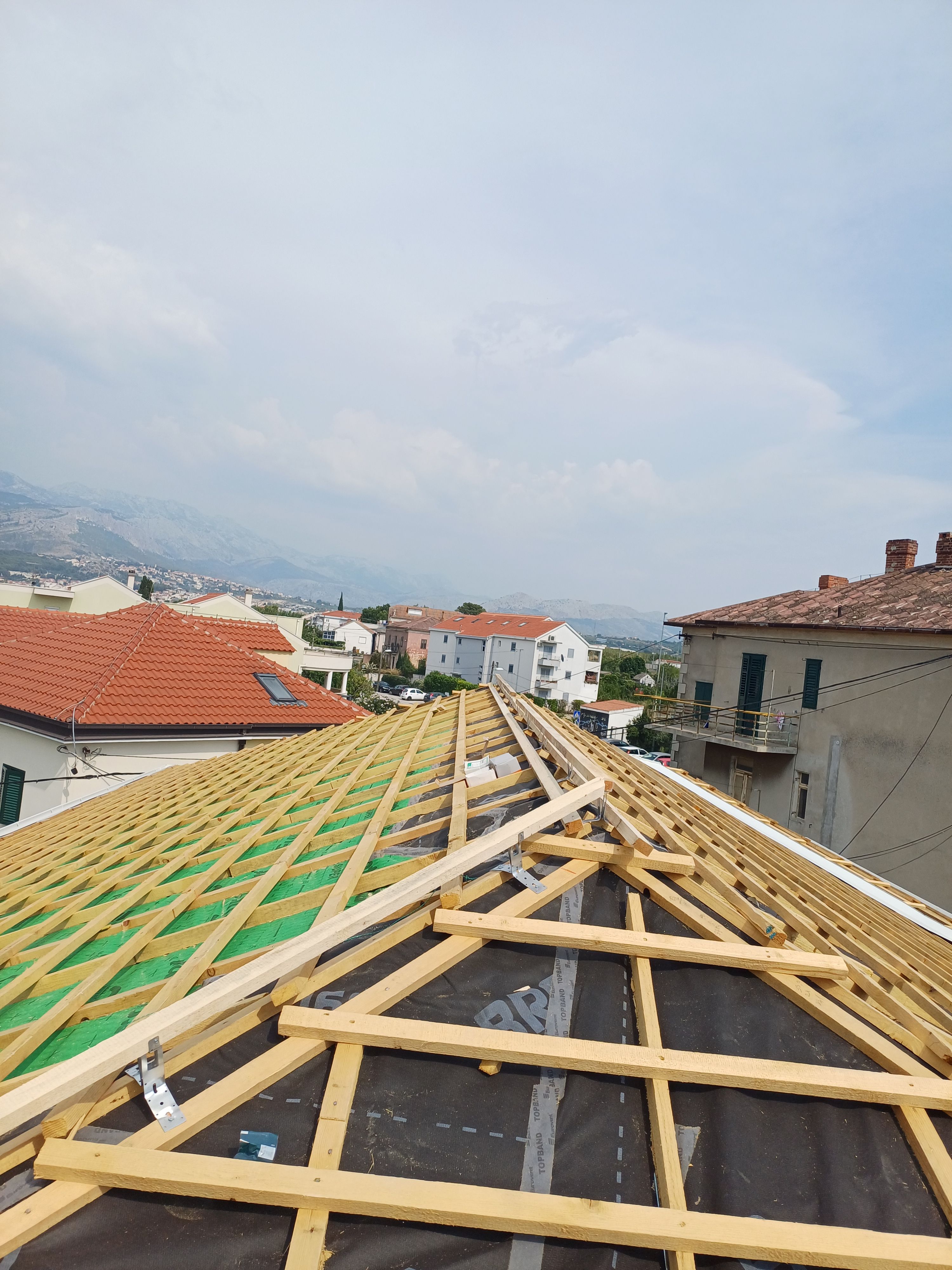 Detalj izvedbe krova u Vranjicu