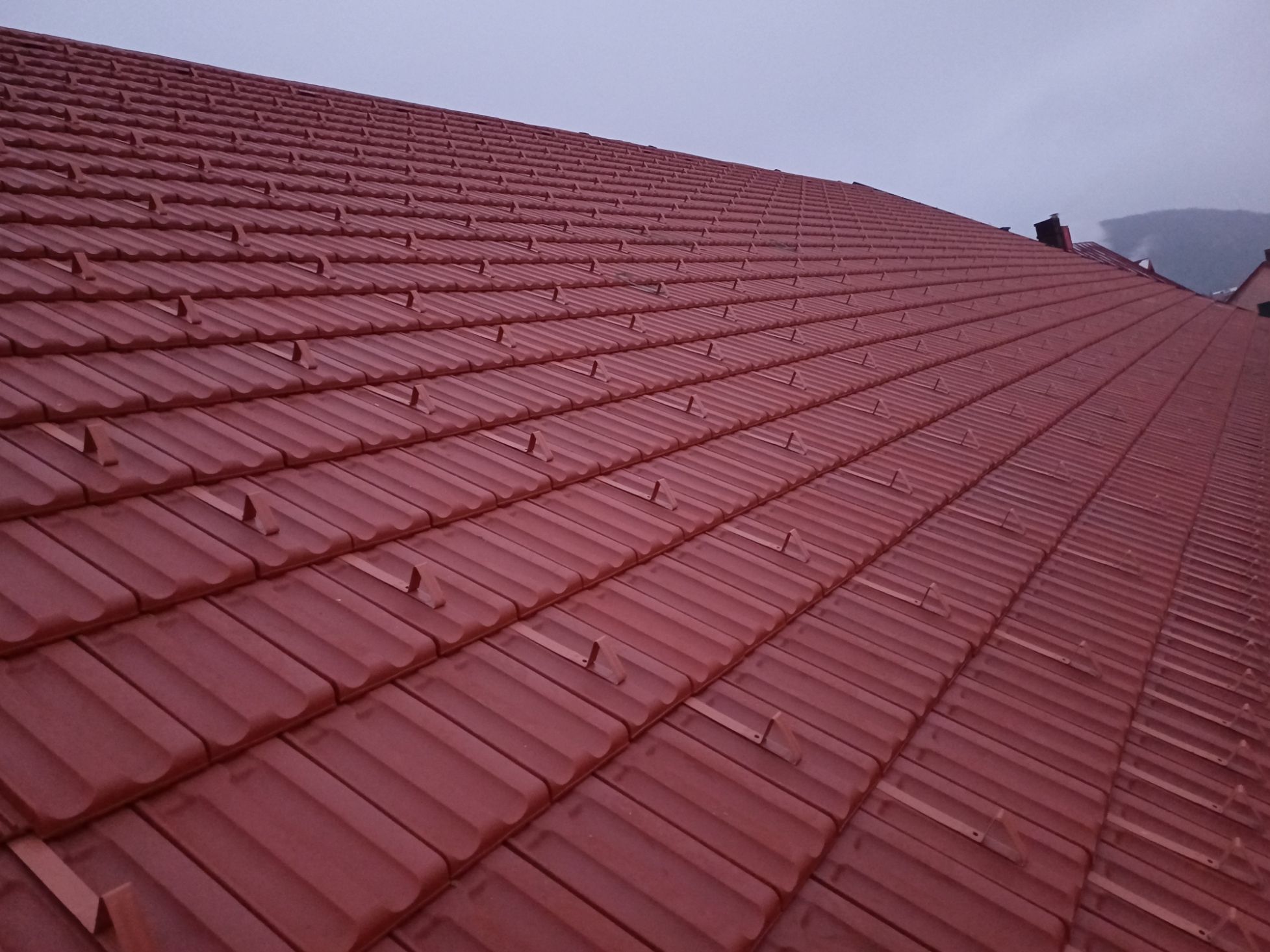 Pogled na završen dio krova - Delnice