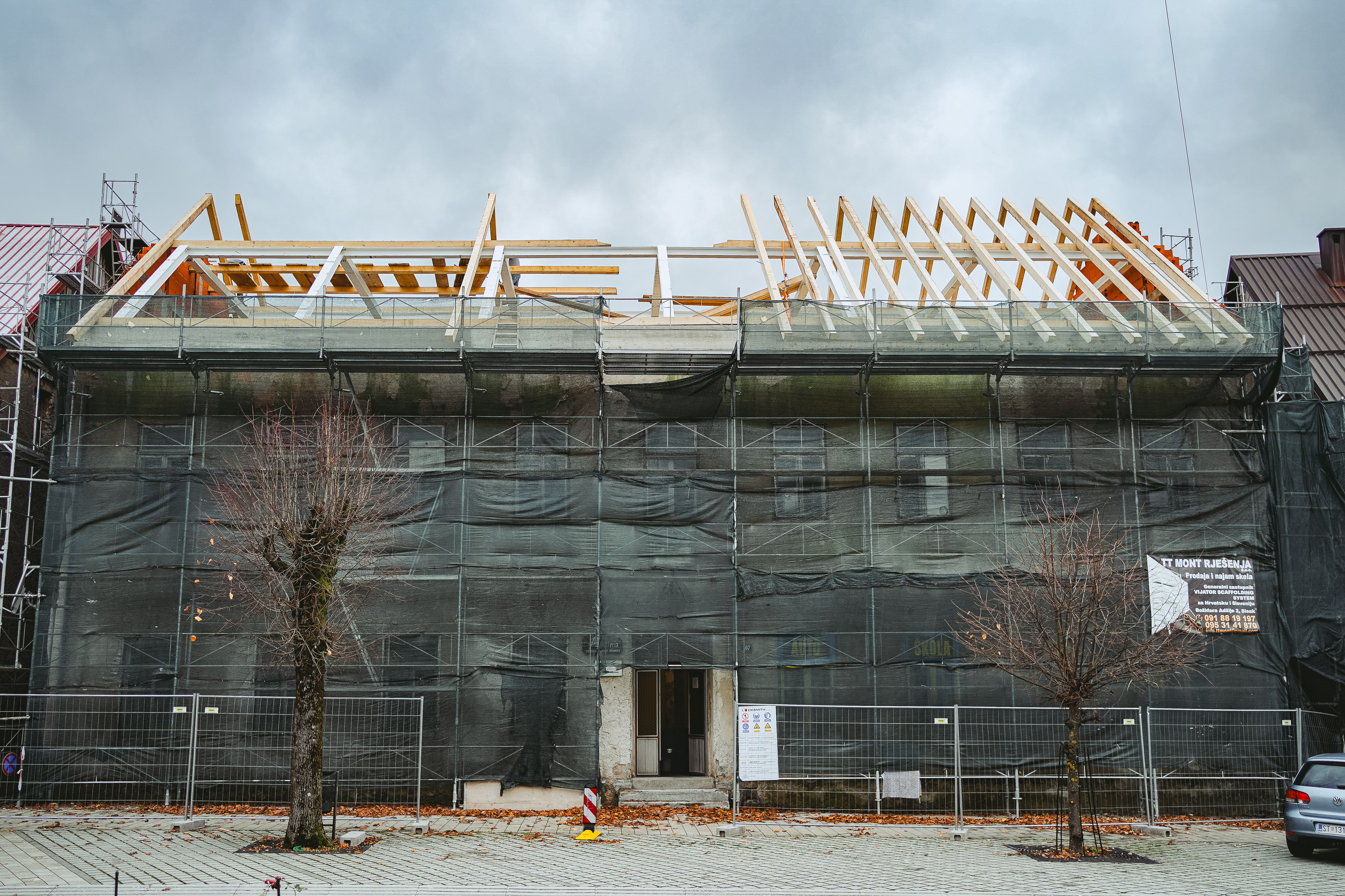 Građevinski projekt Delnice - grubi građevinski radovi od temelja do krova izvedeni od strane Meridiem tectum