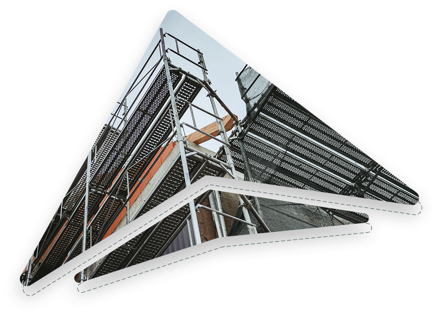 Meridiem tectum logo i grafički identitet - građevinska tvrtka za grube građevinske radove